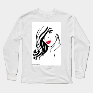 Thinking beauty Long Sleeve T-Shirt